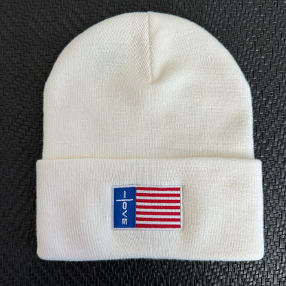 Amore Home of Love Flag Beanie