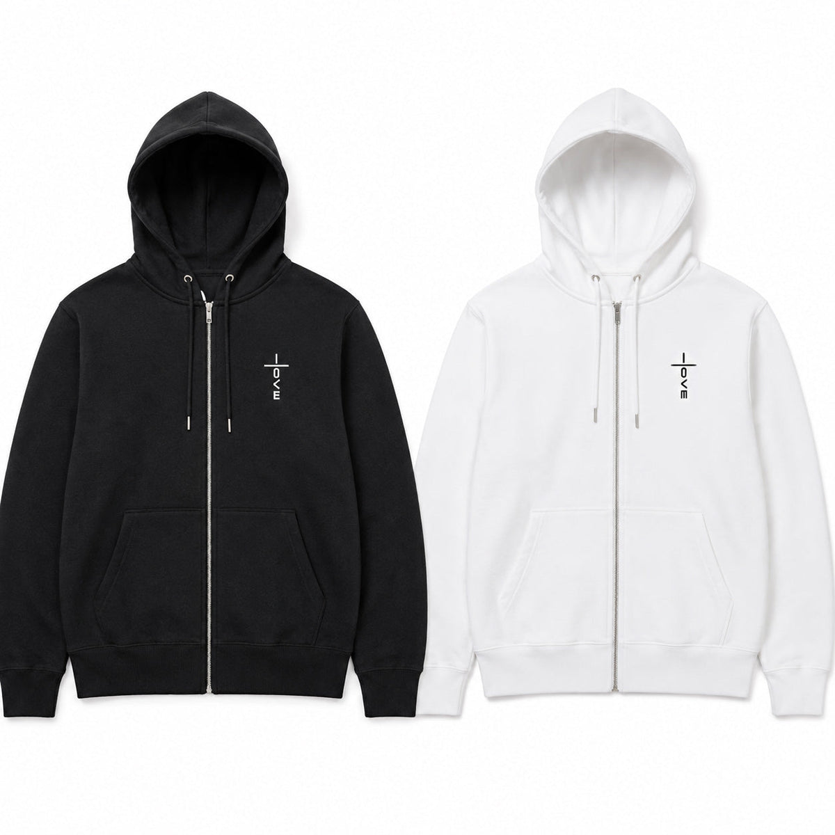 Faith Over Fear Zip Hoodie