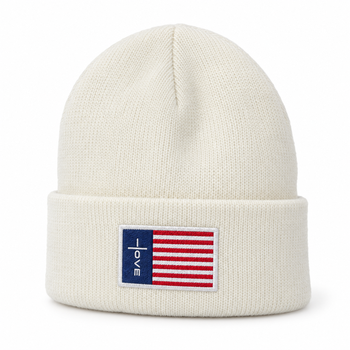 Amore Home of Love Flag Beanie — Studio Hero